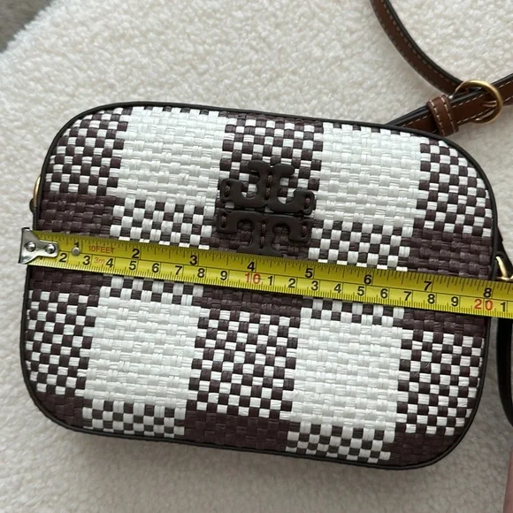 Tory Burch McGraw woven plaid camera bag - Picture 10 of 12
